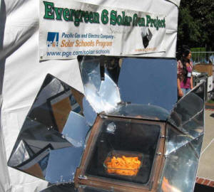 Elementary school students made solar-baked sweet potato fries at the California Agriculture Day celebration