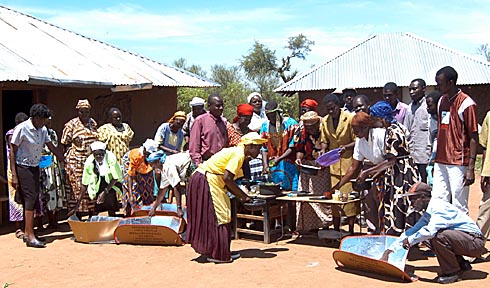 SCOREPS conducted numerous trainings throughout Nyakach, raising awareness of clean cooking technologies with earning income from the sale of solar CooKits